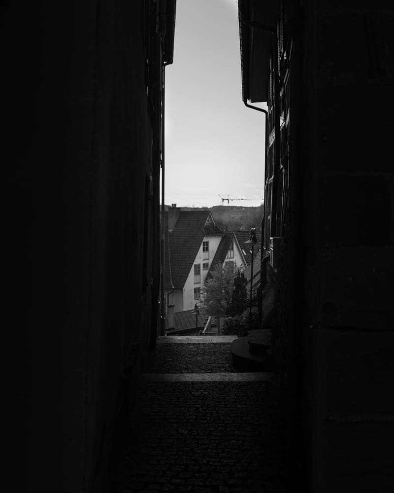 A dark alley